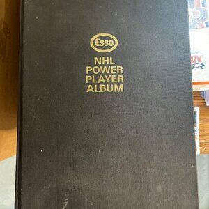 1970-71 Esso Power Players Complete Set in Hard Cover Album. Album is damaged.